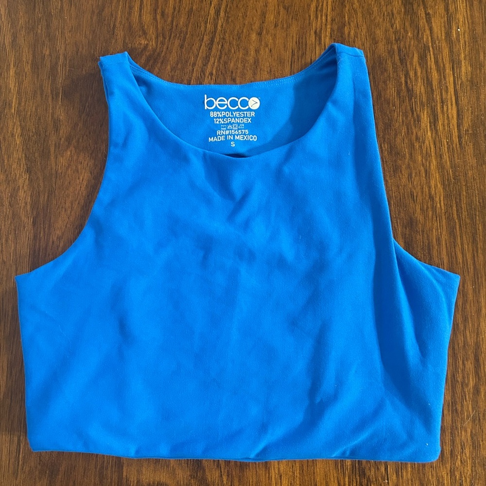 BECCO Women's Vibrant Blue Tank Top
